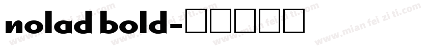 nolad bold字体转换